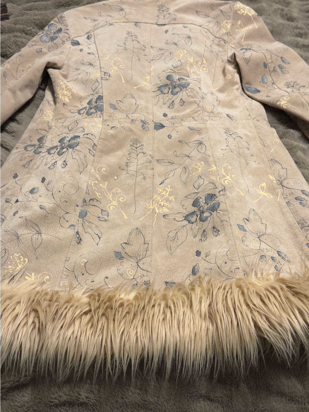 ✨ VINTAGE WILSONS LEATHER MAXIMA FLORAL COAT ✨ Size Small - Picture 11 of 14